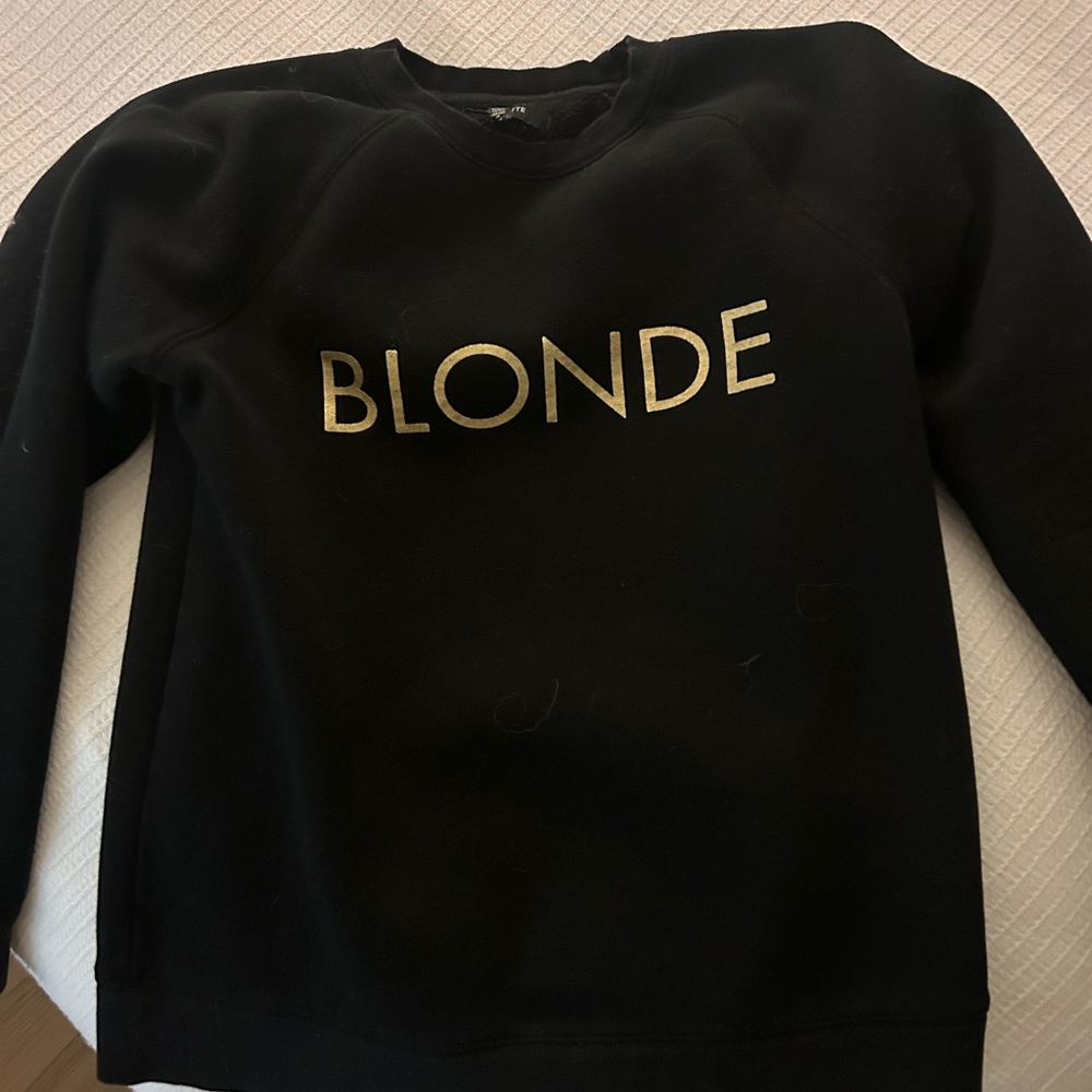 Brunette The Label Black Crewneck Sweatshirt